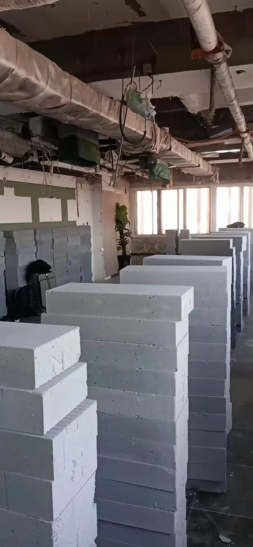 加气块/轻质砖隔墙场景图